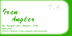 iren angler business card